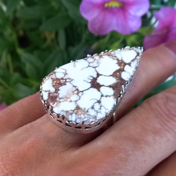 Dreamgems Jewelry - Genuine Wild Horse Jasper Sterling Silver Ring 925